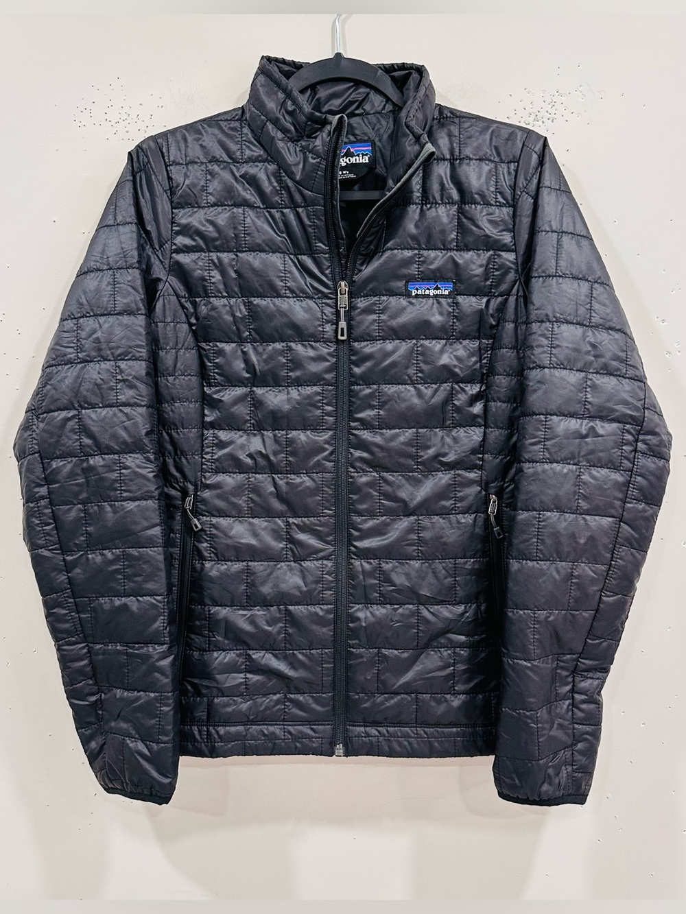 Patagonia Women's Nano Puff Jacket Black Size S Small PrimaLoft PURE Full Zip